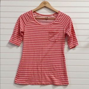 Urban Outfitters BDG Striped Half Sleeve Top